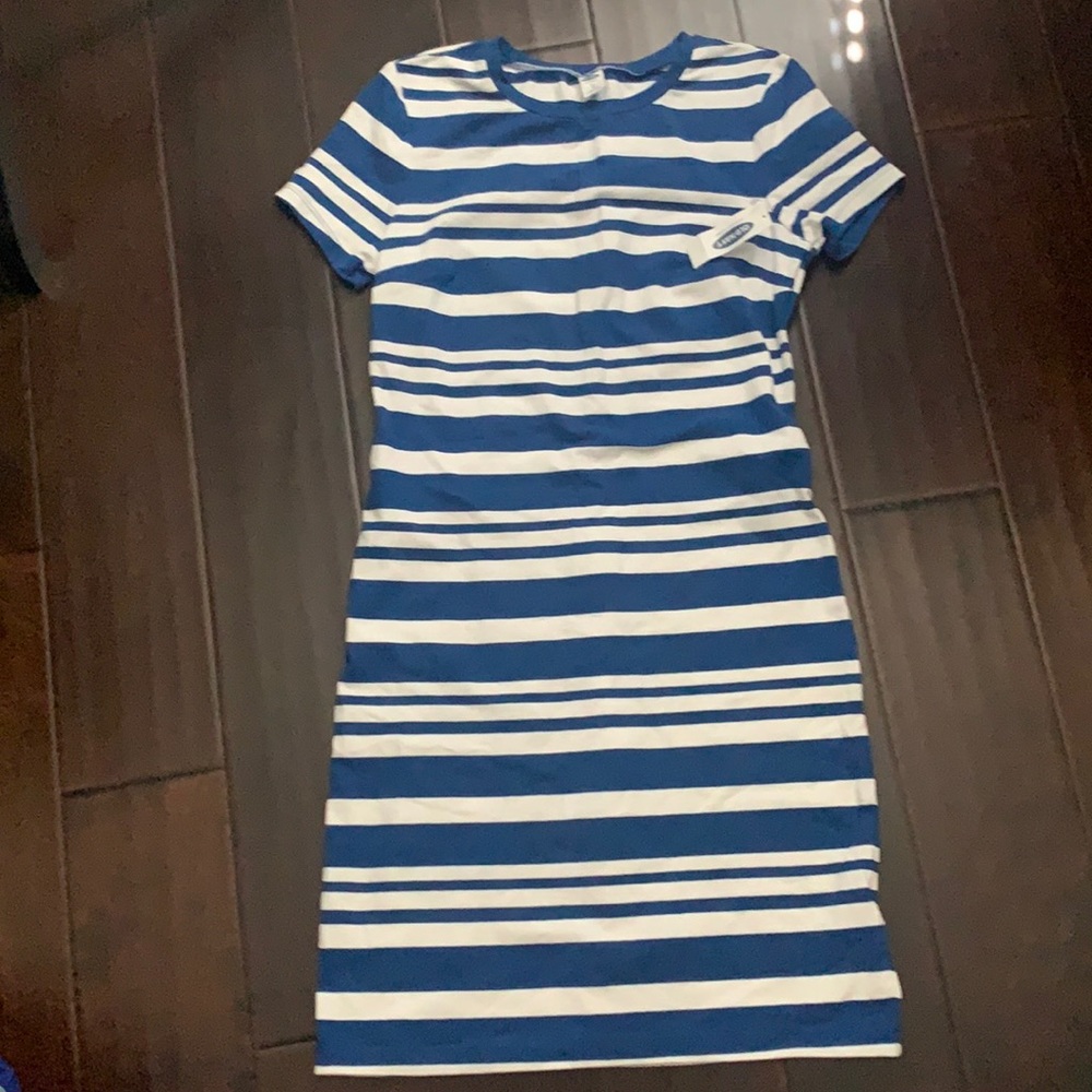 NWT Old Navy Blue & White Striped Dress Size XS